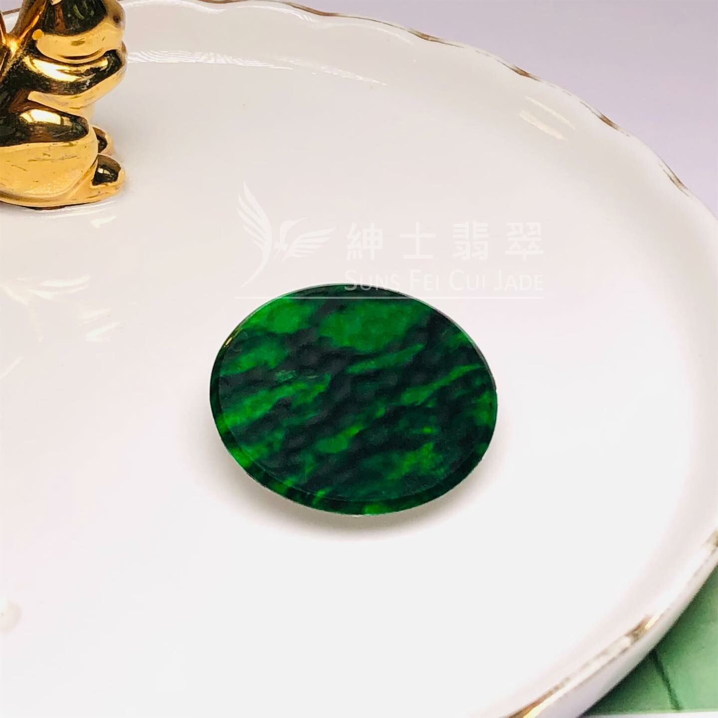 豹紋花青圓牌 - 3