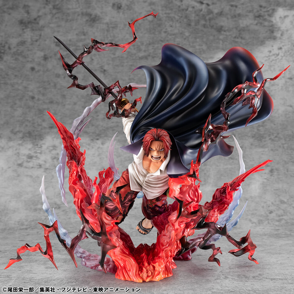 (預訂訂金 $900) (總價 $1814) (魂限) MegaHouse Portrait.Of.Pirates One Piece “SA-MAXIMUM”  Redhaired Shanks POP 海賊王 紅髮海賊團 大頭 紅髮 撒古斯 "神避" (行版)