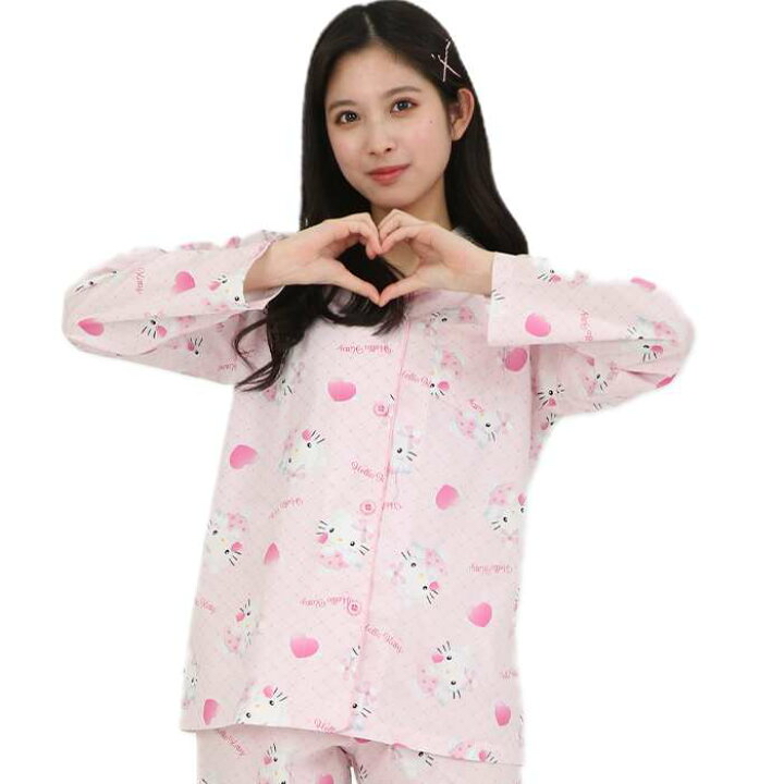 日本直送Sanrio 新款kitty長袖睡衣M碼