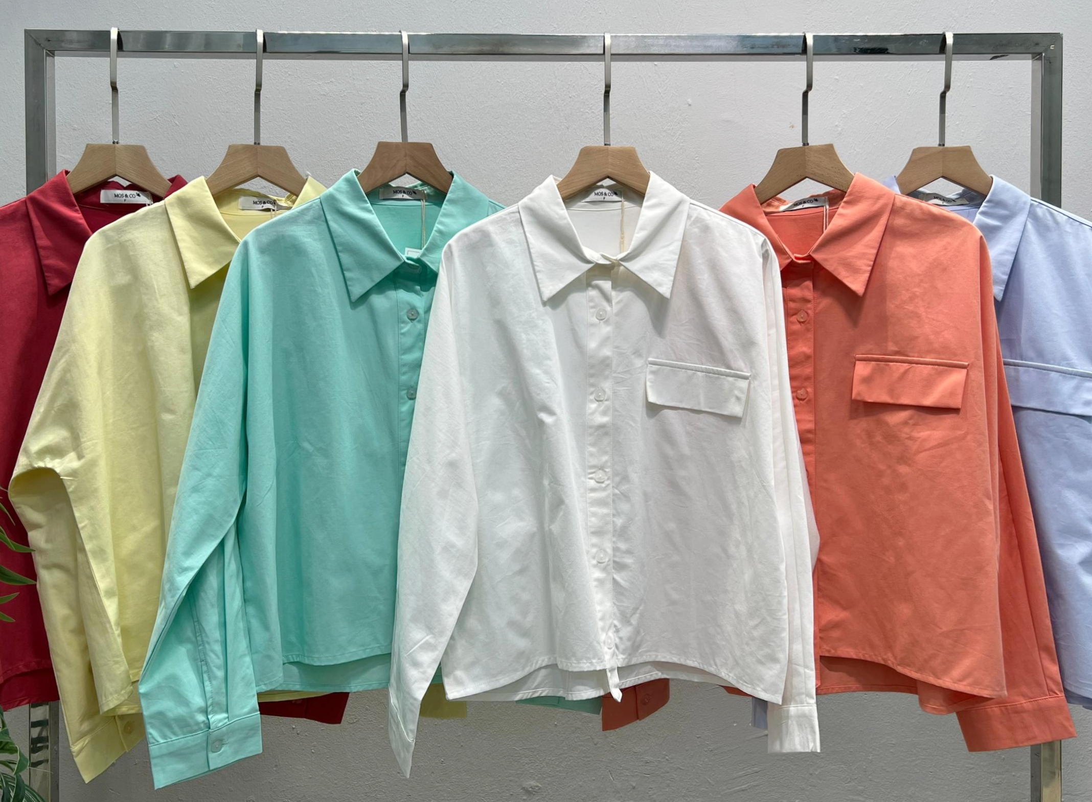 H03182 Collar Long Sleeve Shirt 