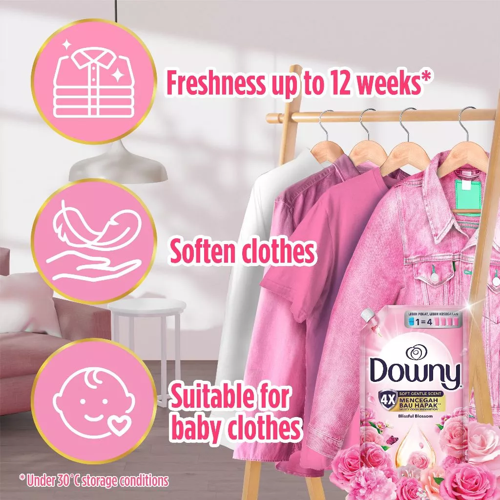 Downy Fabric Conditioner Refill Pack 530ML - BLISSFUL BLOSSOM
