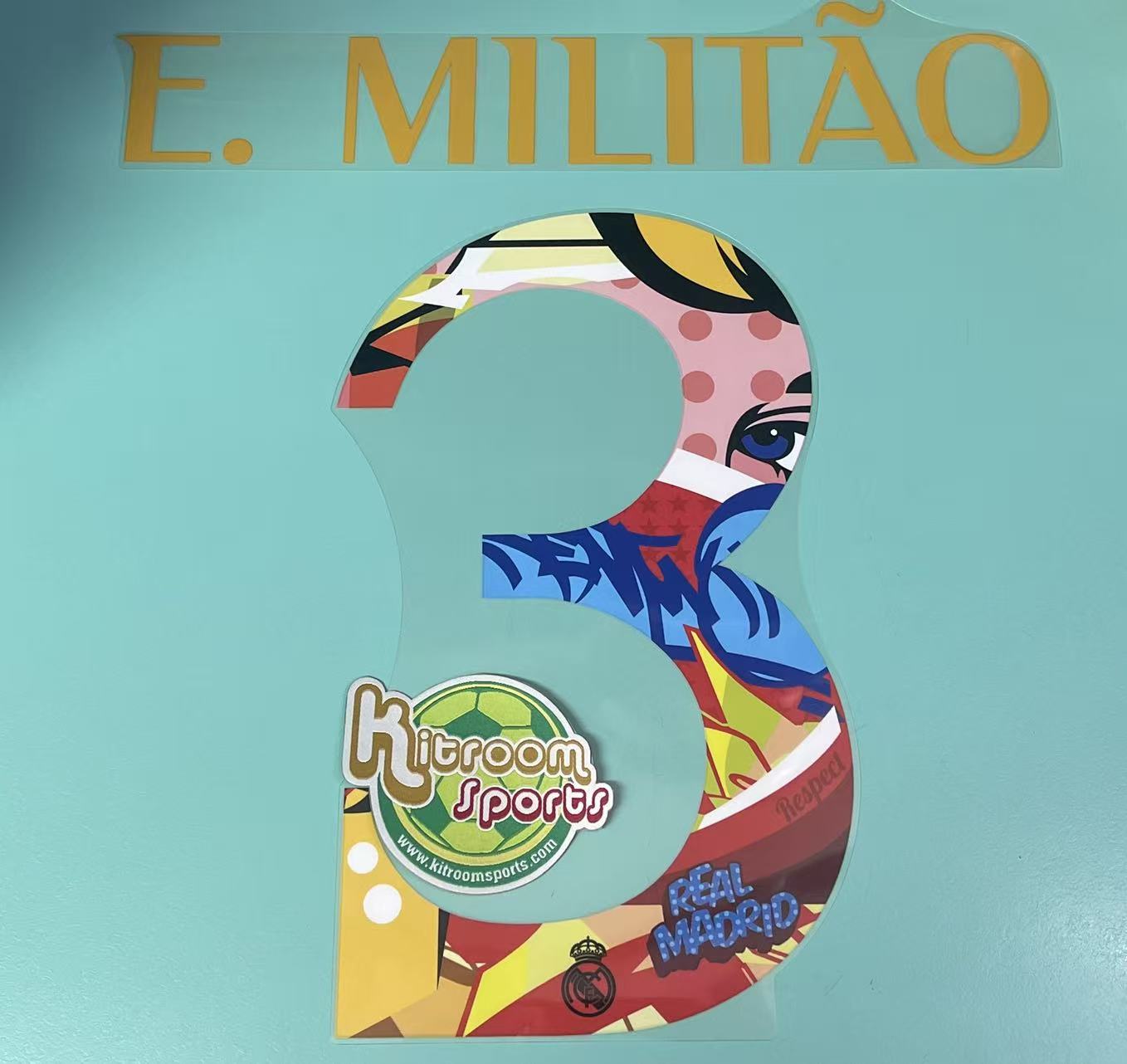 2023-24 Real Madrid Away US Tour Nameset #3 E.MILITAO