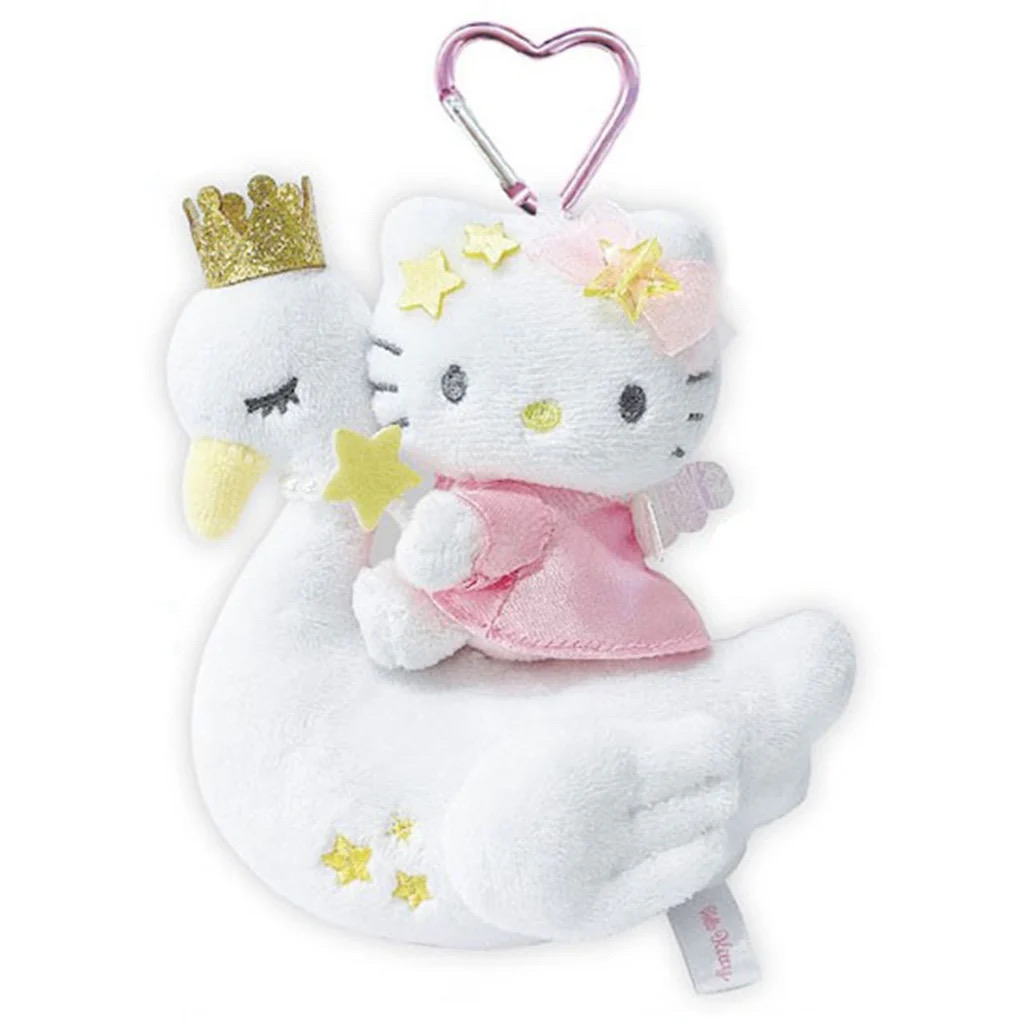 Sanrio Hello Kitty登山扣掛件系列 - 粉紅天鵝 KT45-02