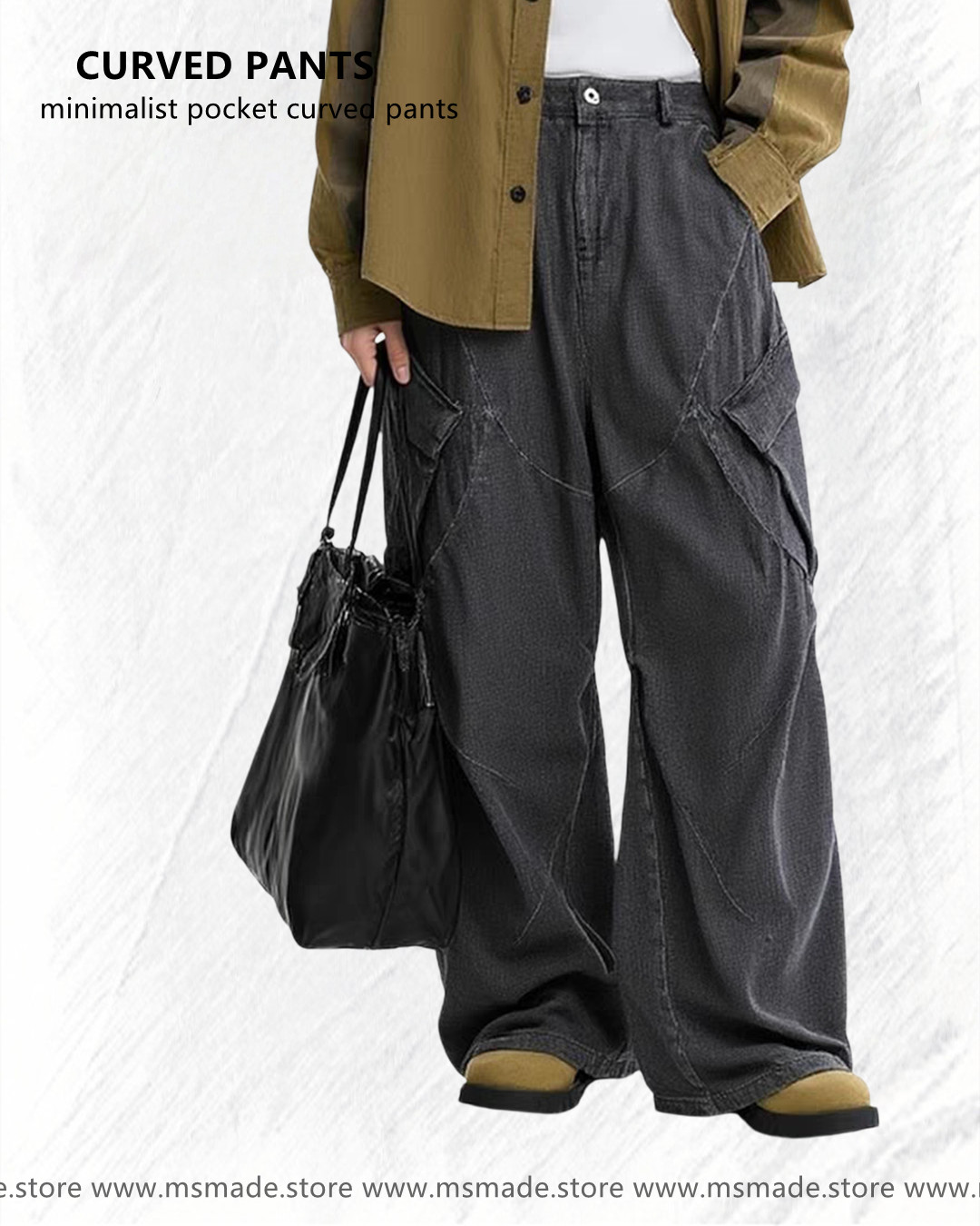 M35853 街頭中性工裝牛仔褲