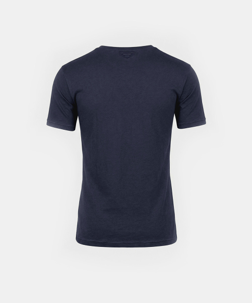 BS Cotton Jersey Fitted Short Sleeve T-Shirt - Navy