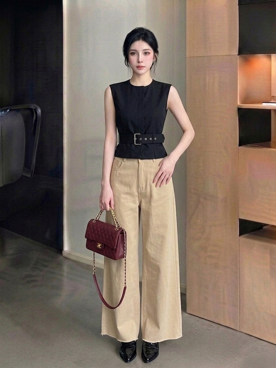 High-Waist Long Pants M235