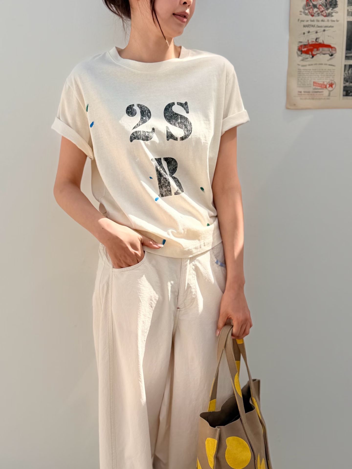 Ink printed tee