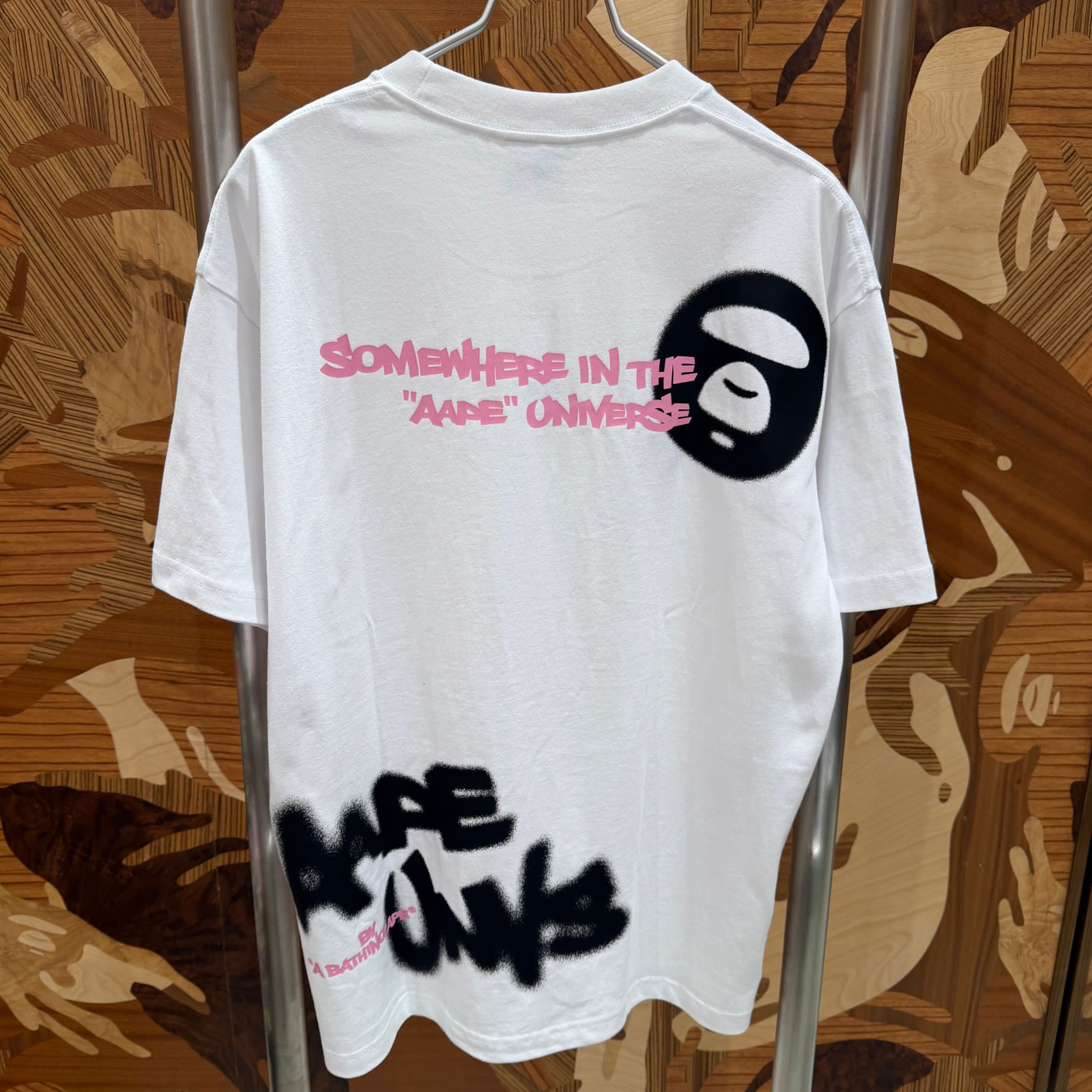 AAPE Relaxed fit AAPEUNVS moonface graphic tee (1888) 寬鬆版