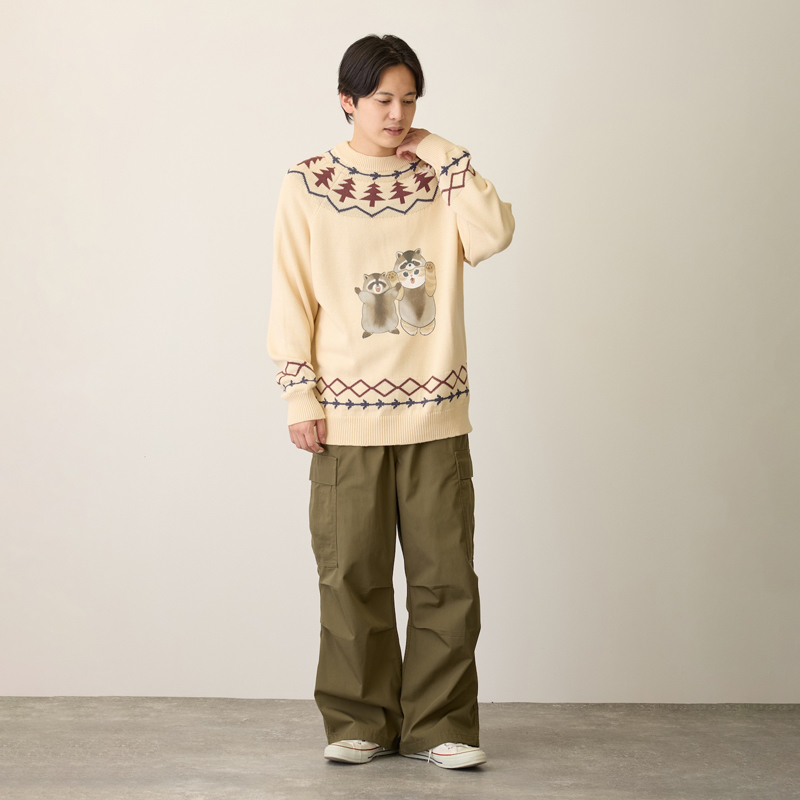 🎀【預訂】Mofusand Woodlands 毛衣浣熊