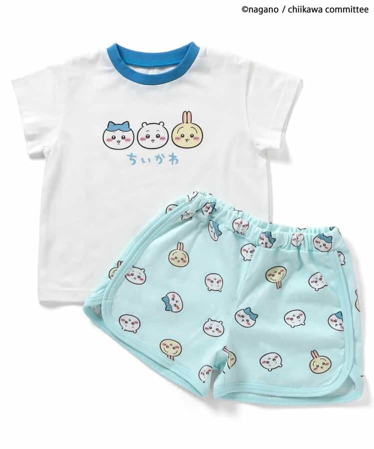 🇯🇵預訂 日本直送🇯🇵Apres les cours x Chiikawa系列兩色人物印花短袖家居服上下套裝