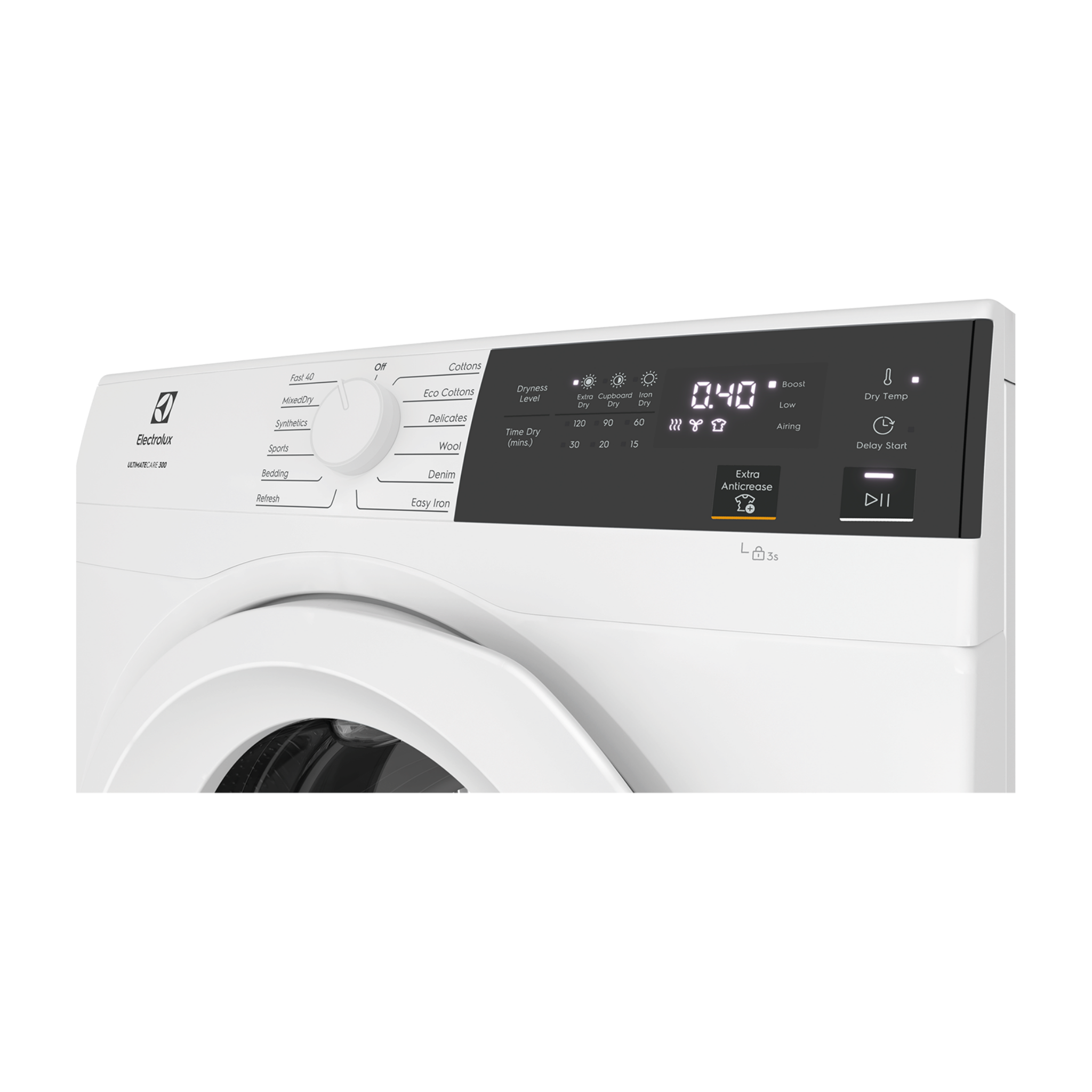Electrolux 9kg UltimateCare 300 Venting Dryer (EDV904H3WC)