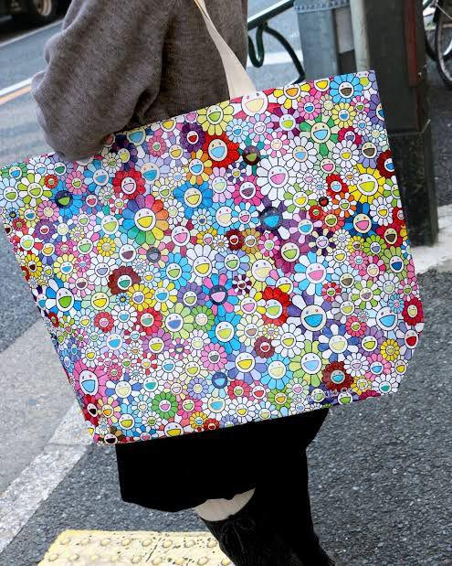日本預訂 【村上隆】彩花大環保購物袋