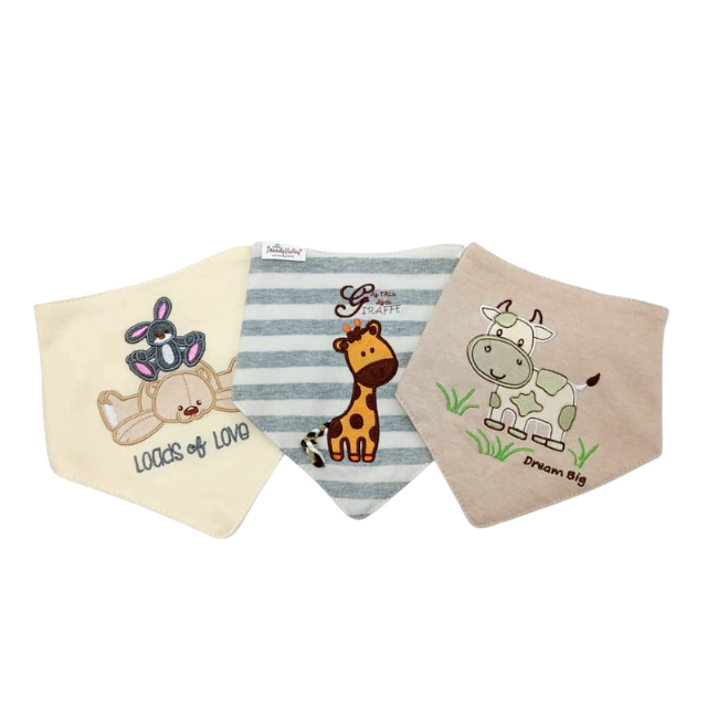 Trendyvalley Organic Cotton Baby Bibs 3 New Design