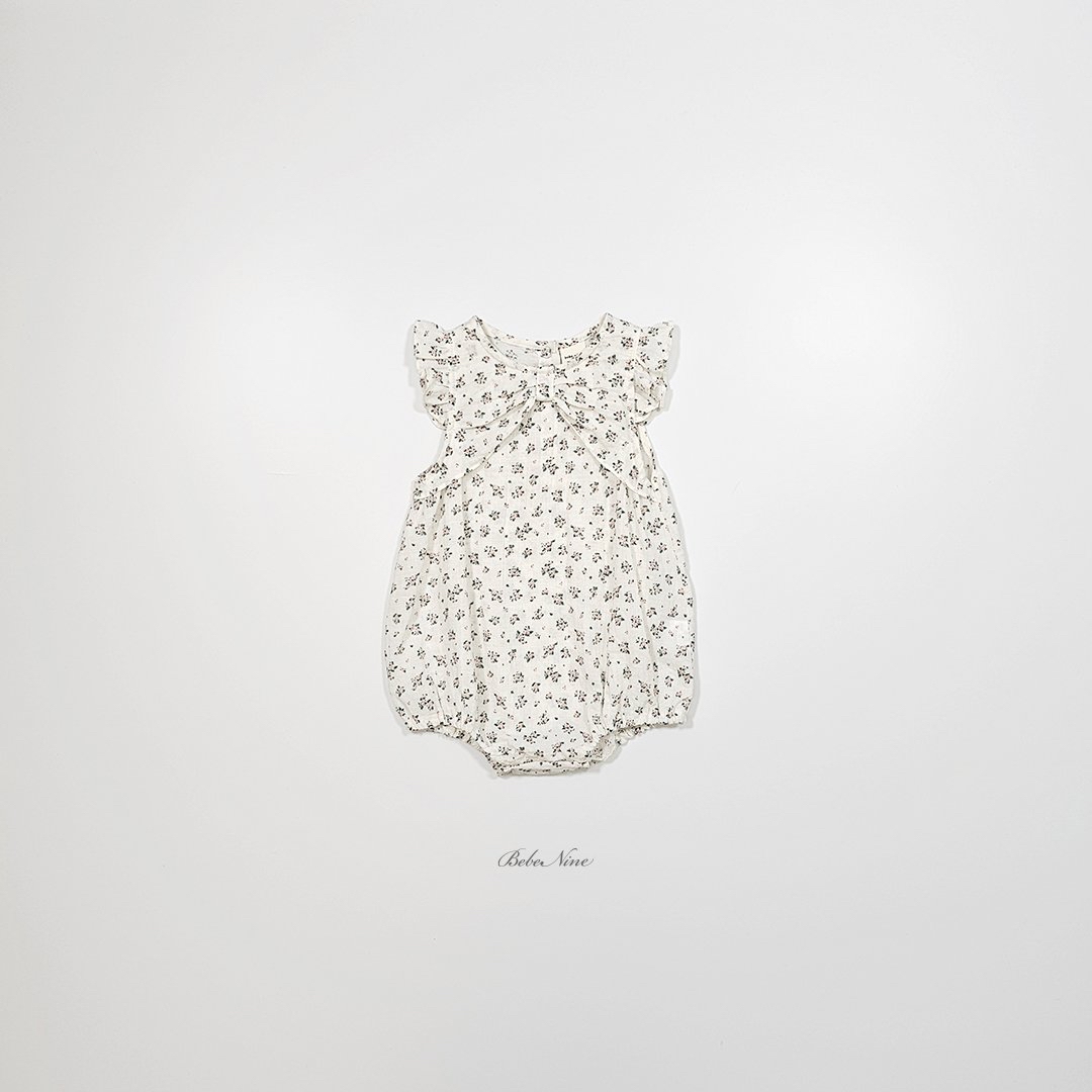 ☀️預訂 韓國直送☀️🇰🇷Bebenine兩色花卉蝴蝶結荷葉邊背心包屁衣