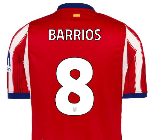 Atletico Madrid 馬德里體育會2026-27 主場聯賽杯賽印字 (內有多選，不是球衣)