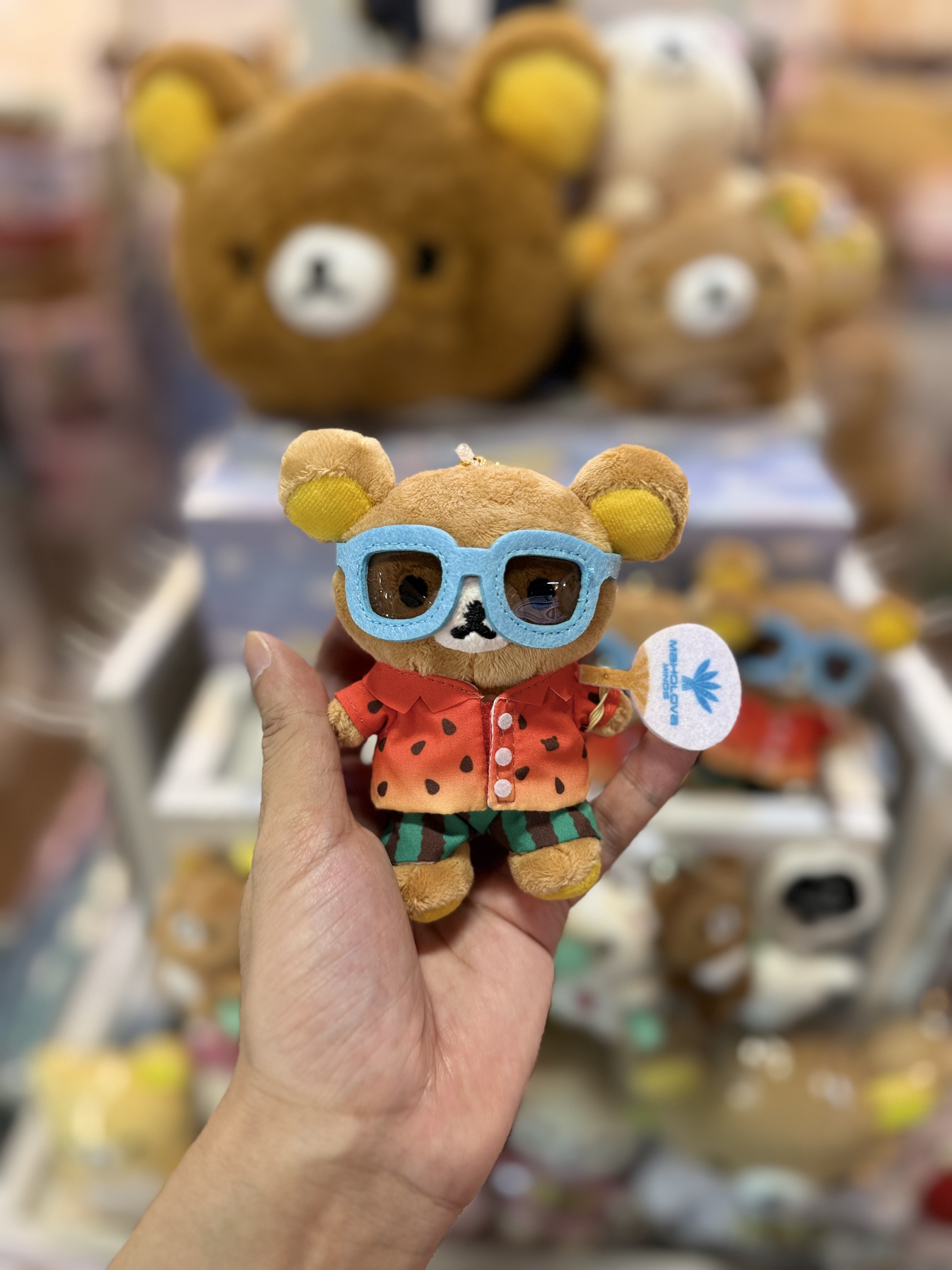 《現貨》全新日本Rilakkuma 主題酒店限定 夏日西瓜衫造型Rilakkuma 掛飾