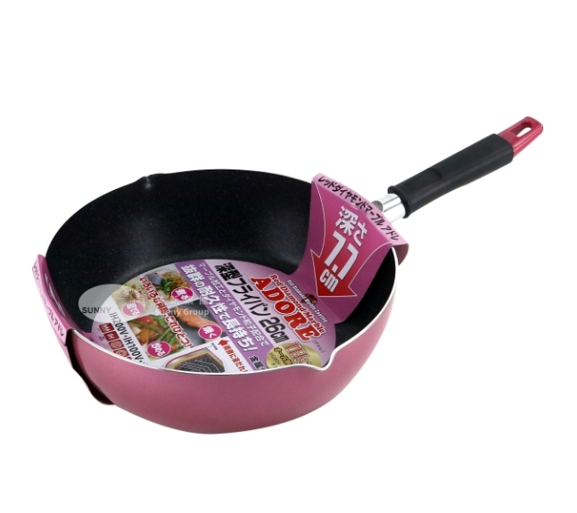 171984/26cm 雲石塗層深炒鑊  (韓國製)