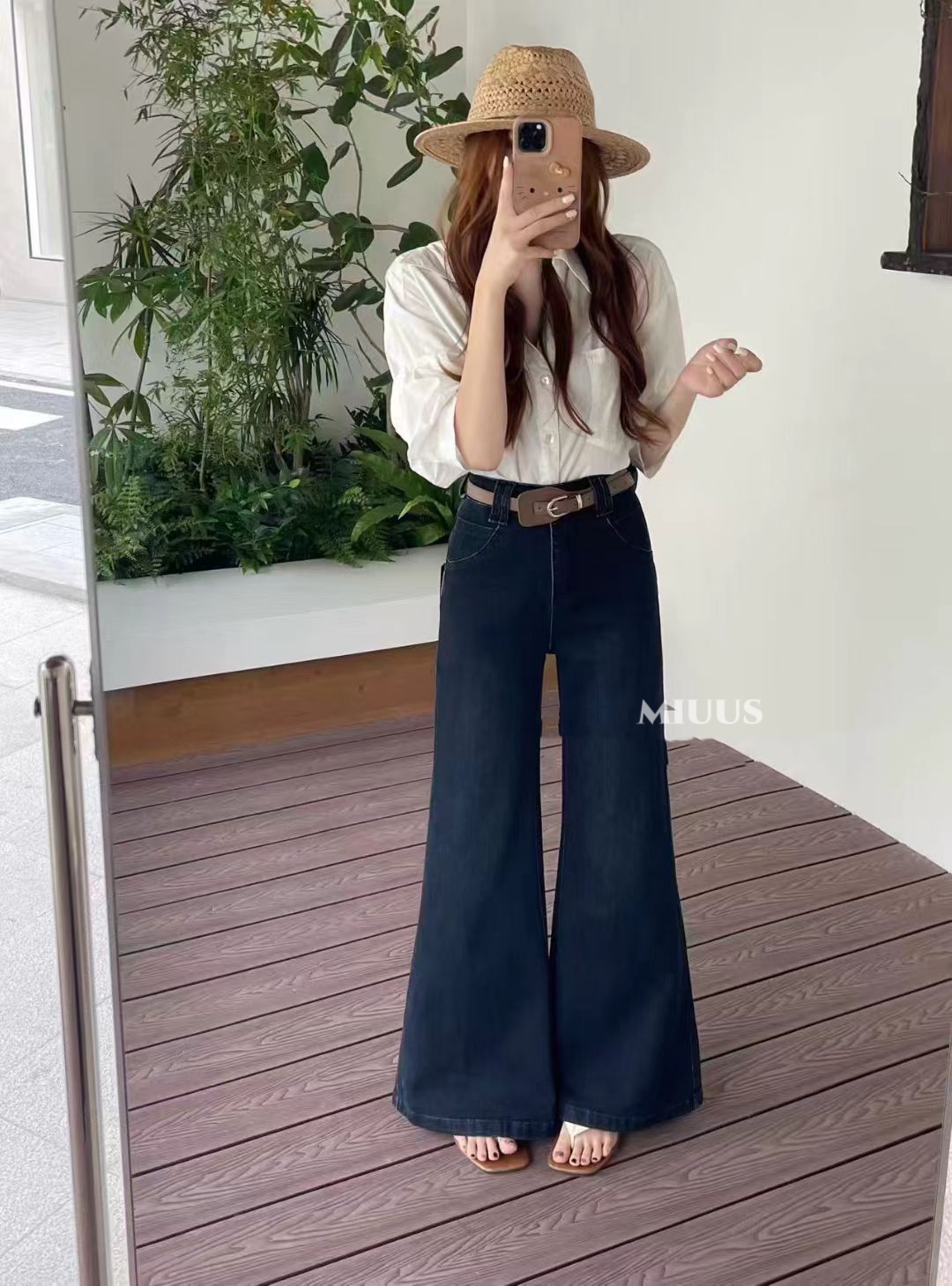 1779 French Retro Flare Jeans "法式复古高腰喇叭牛仔裤"