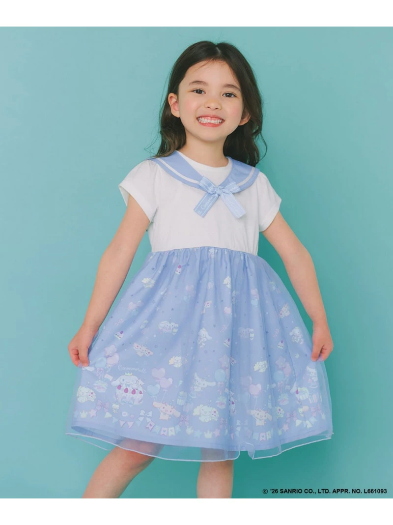 🆕【⭐訂購⭐】 🇯🇵日本直送 🌀#Cinnamoroll x ANY KIDS 2way 水手領連身裙［2款選］🌀[ELCA-0088]