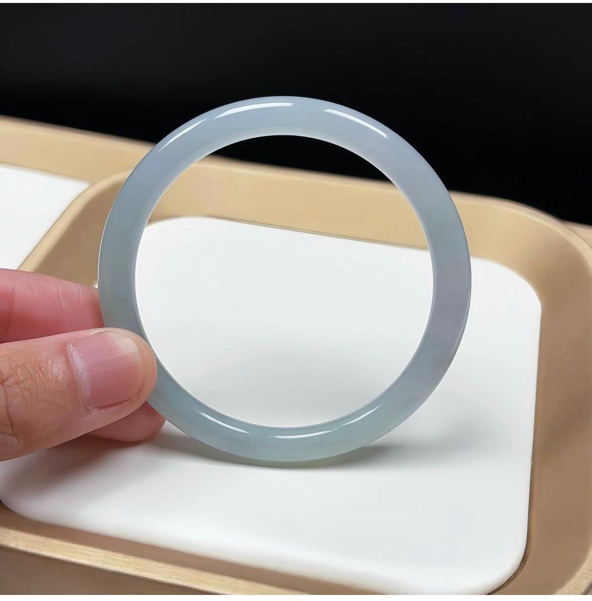 53mm 冰晴翡翠圓鐲