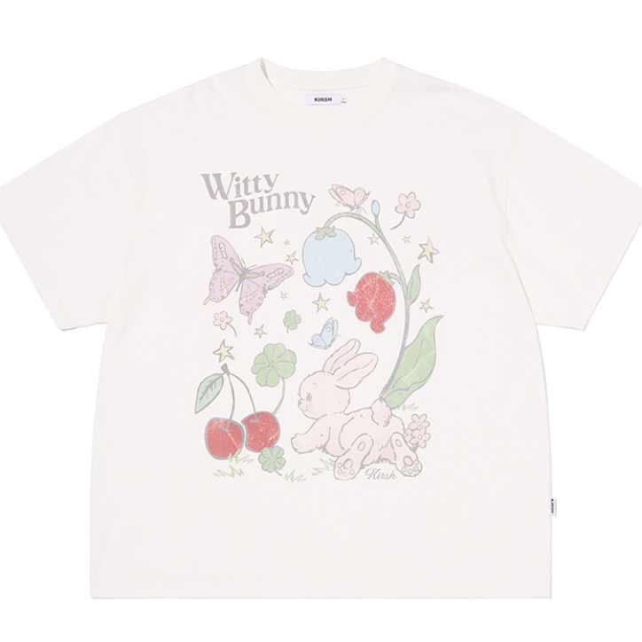 [KIRSH] Witty Bunny Over-fit T-shirt (2種)