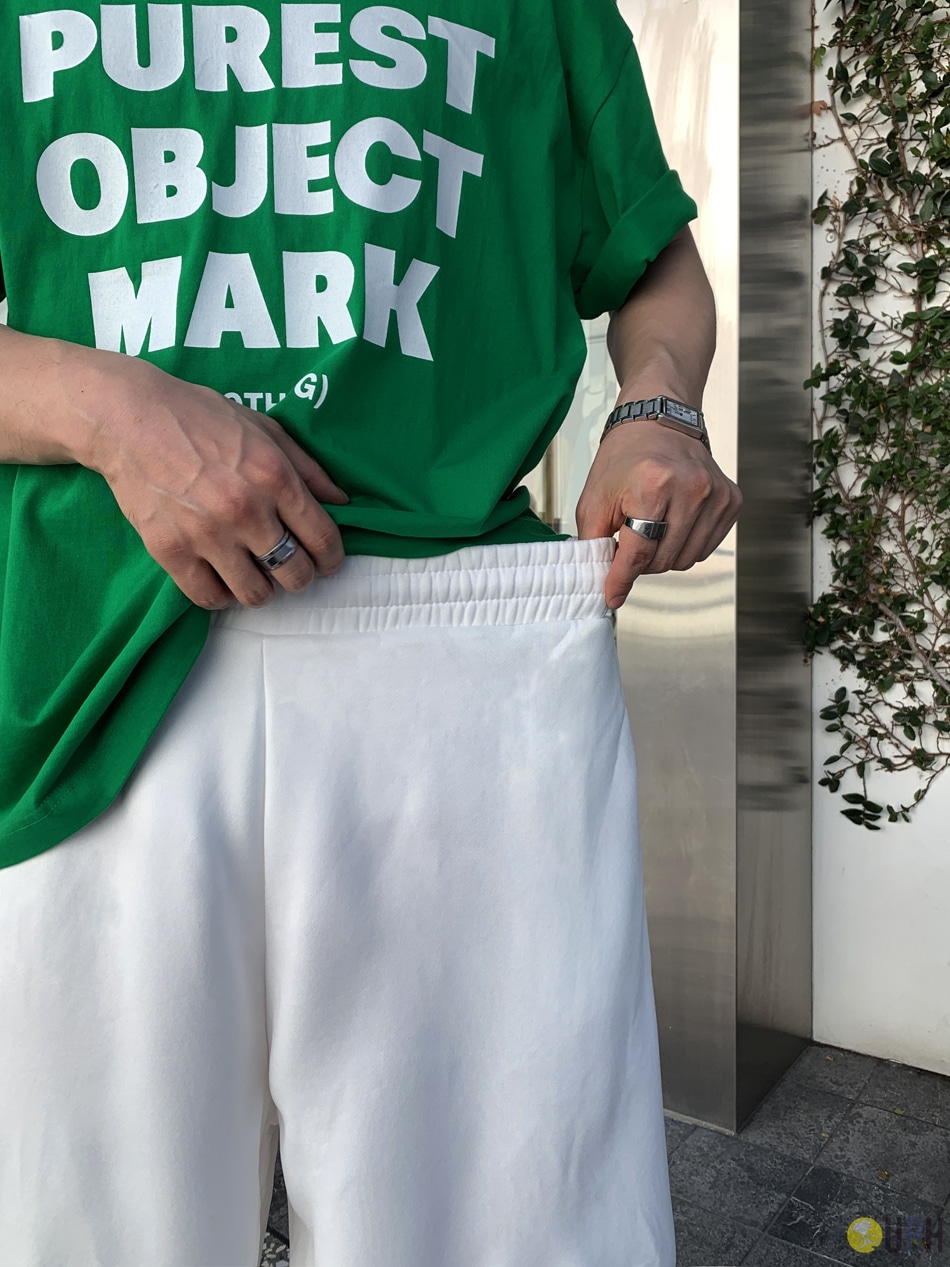 【100%保證韓國直送】必備款寬版按扣細節百搭五分褲 👖 [3 color] RL114945