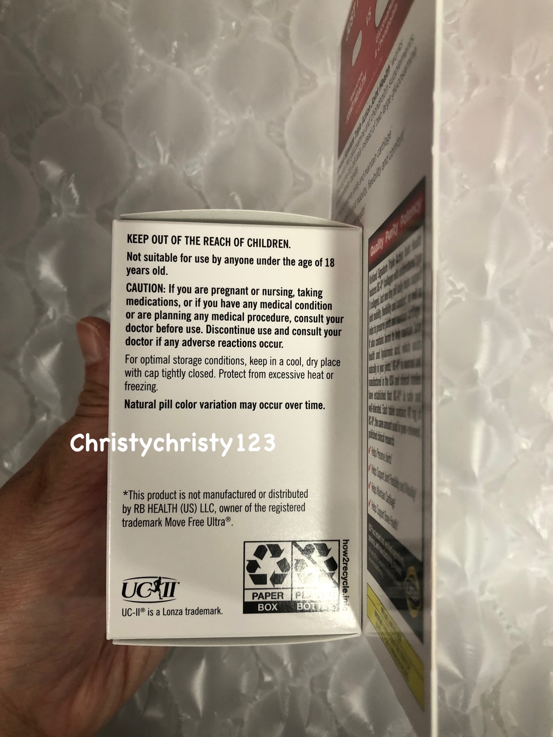 （新包裝 110粒) ~Kirkland 三倍關節配方- UC-II膠原蛋白+透明質酸 (Kirkland Triple Action Joint Health) 