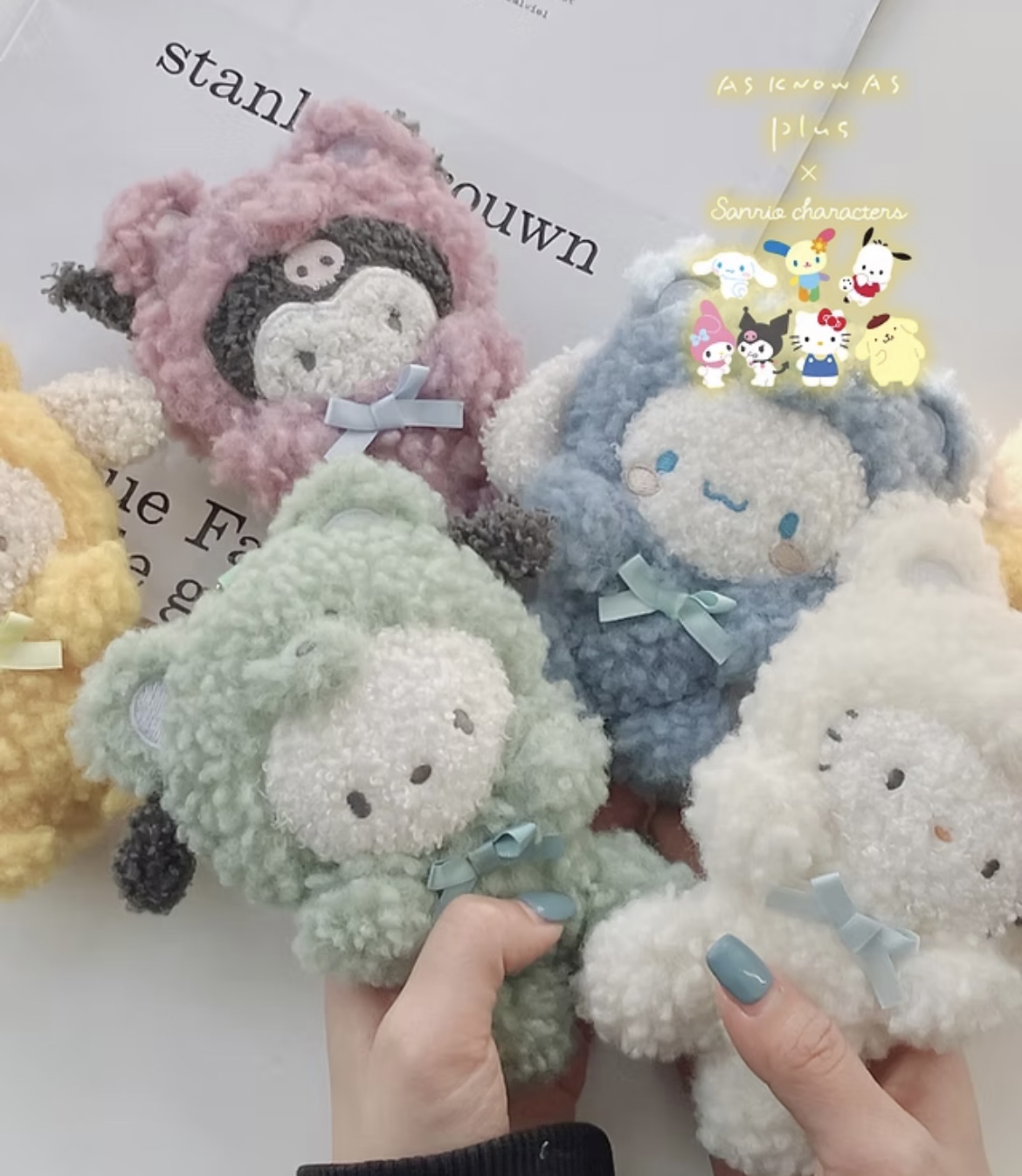 日本預訂📍日本Sanrio x As Know As Plus熊仔公仔吊飾 18/3日本開售