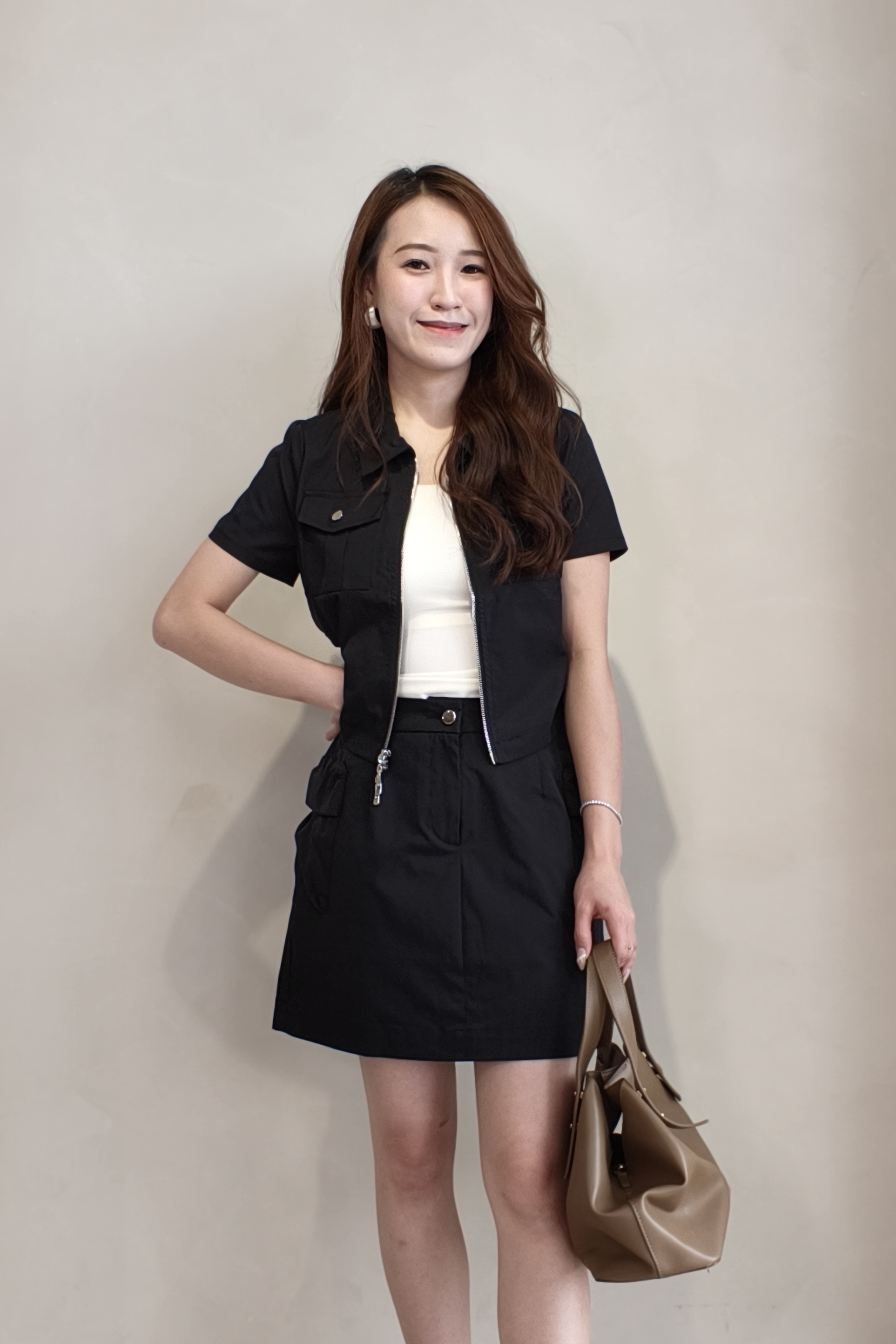 12141303 Harper Utility Pocket Mini Skirt