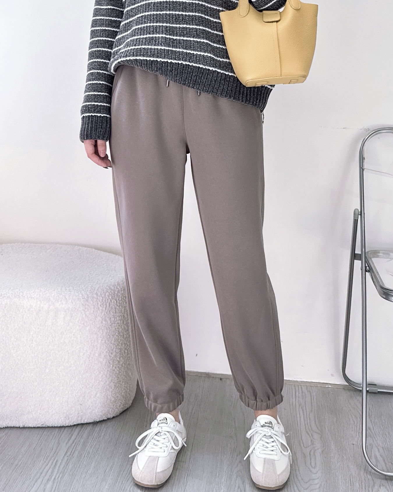 彈性純棉休閒Jogger Pant 3色