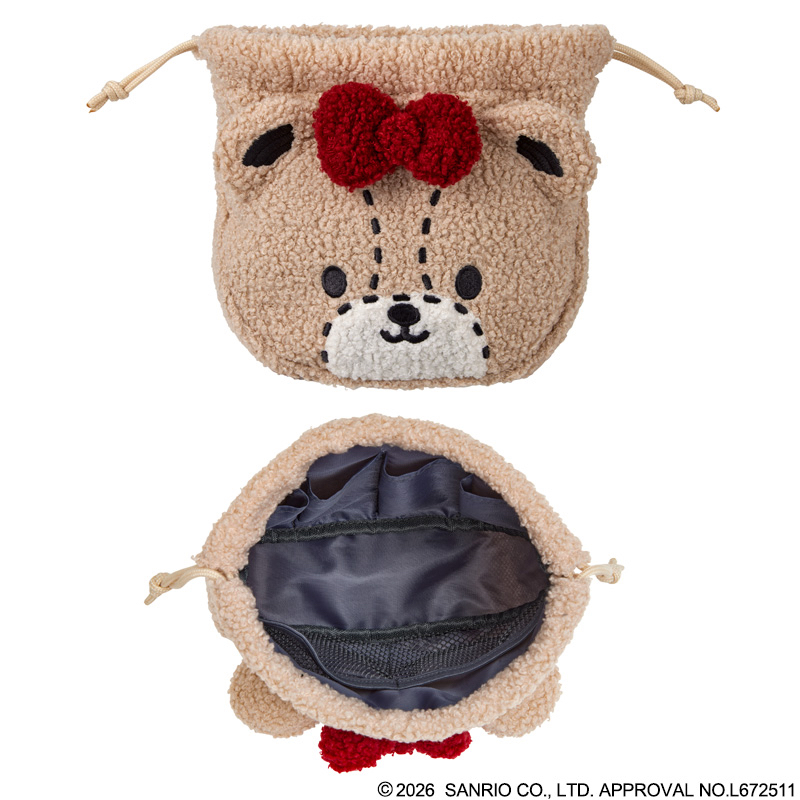 🎀【預訂】 HELLO KITTY × BRILMY 索繩袋 Tiny Chum