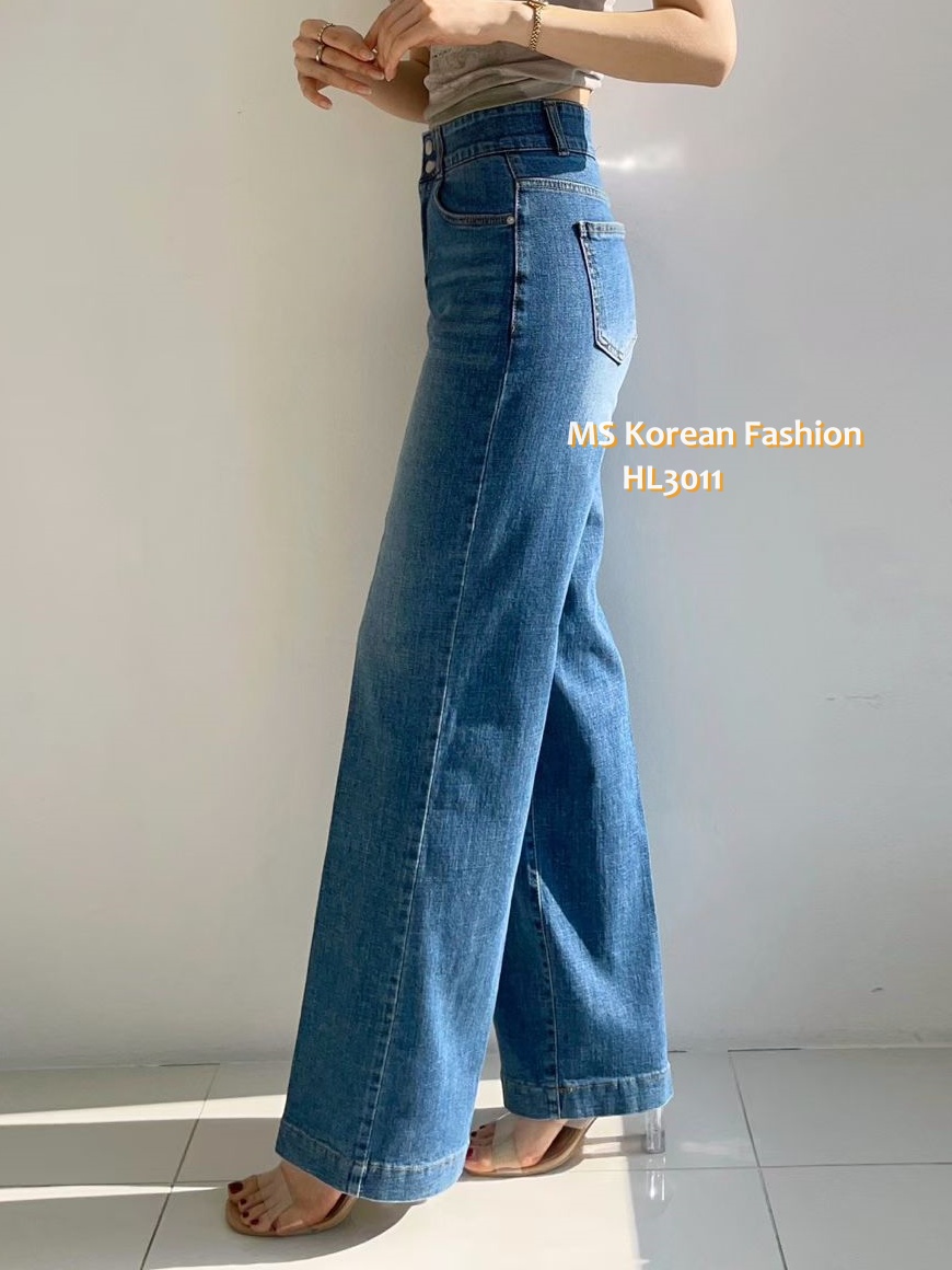 HL3011 韓國🌼Howluk春版雙鈕闊筒牛