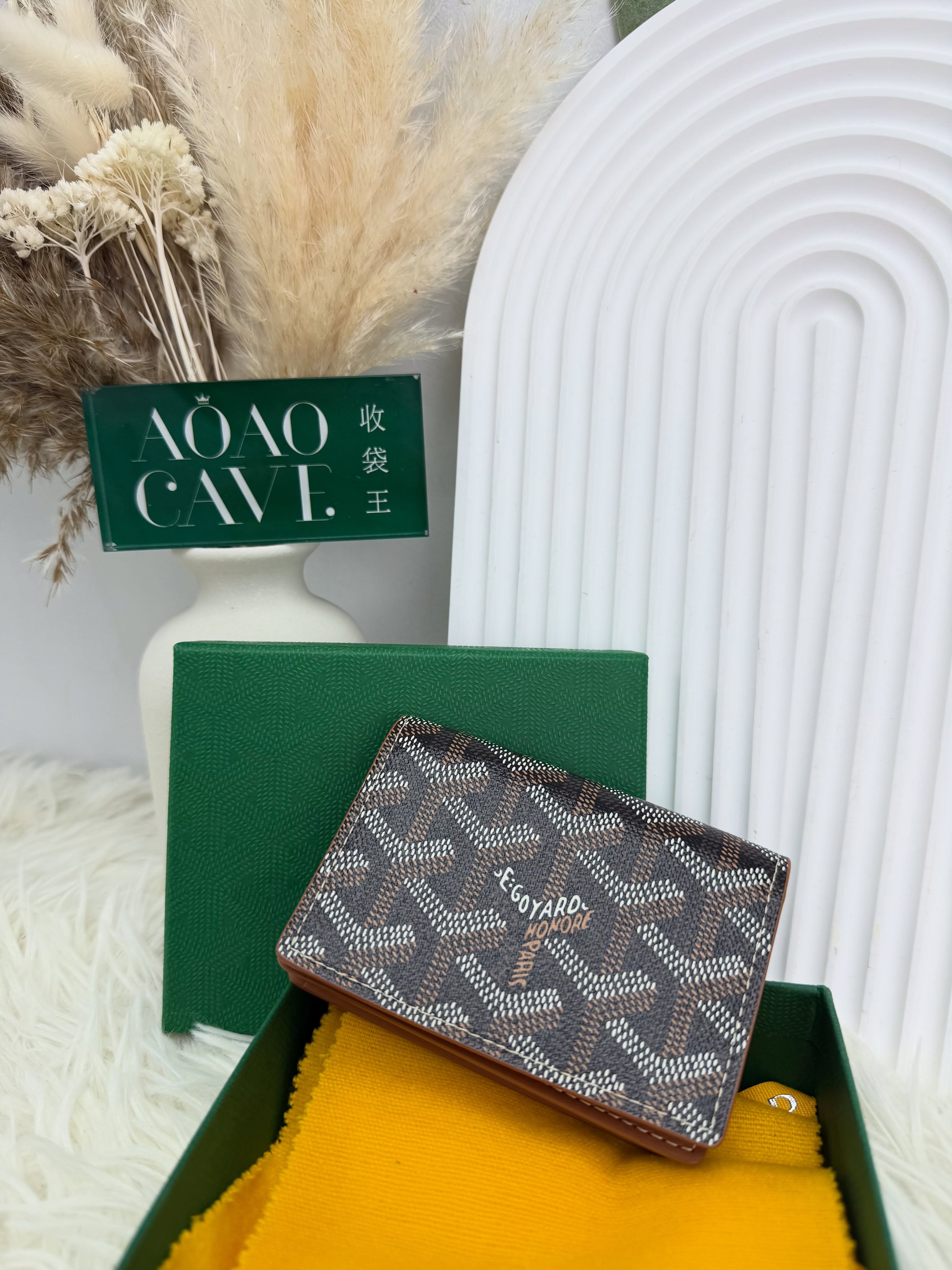 Goyard 👜全新💫 啡色老花卡包 有盒