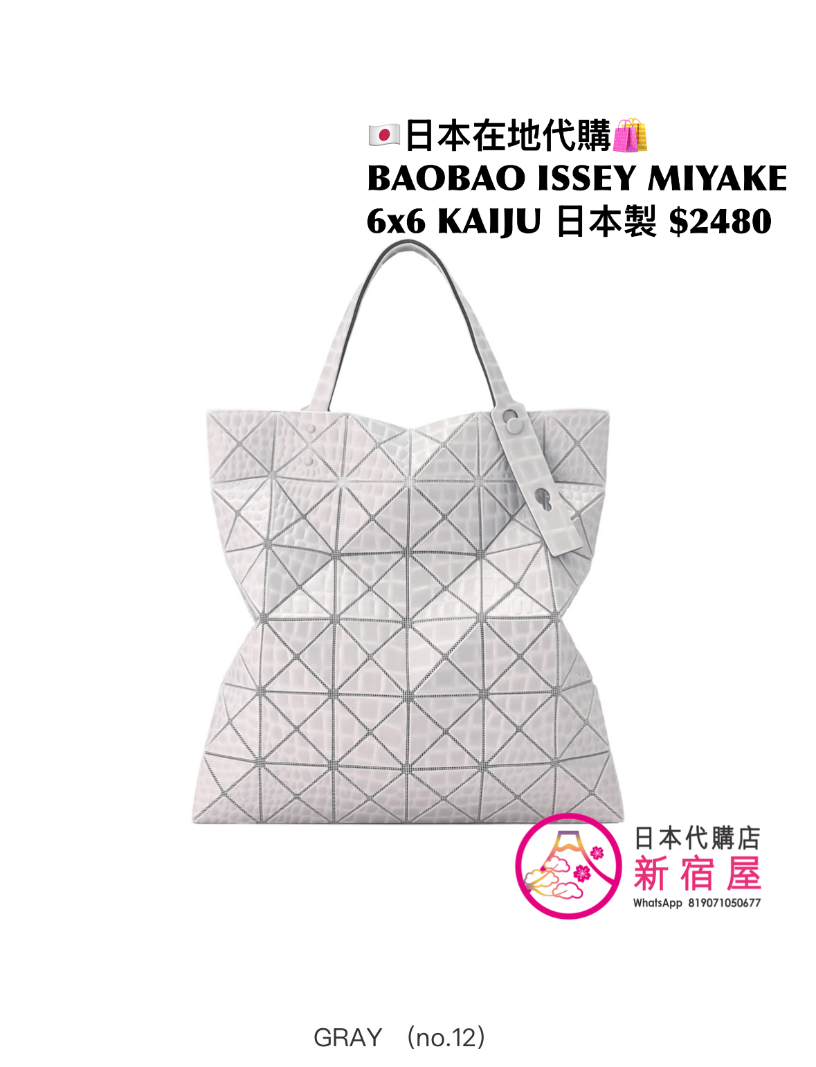 BAOBAO ISSEY MIYAKE 6x6 KAIJU
