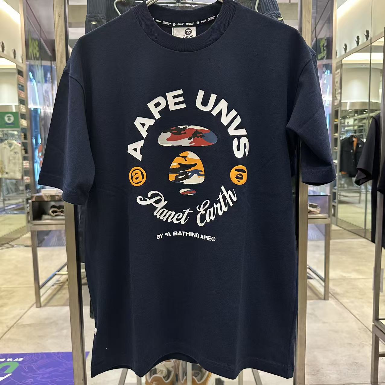 AAPE Relaxed fit AAPEUNVS graphic tee (1855) 寬鬆版
