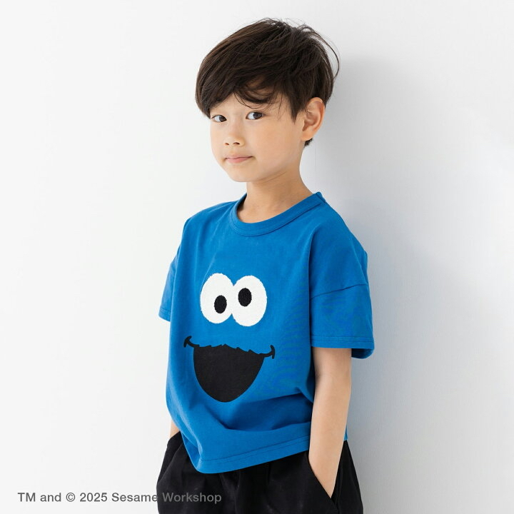 🇯🇵預訂 日本直送🇯🇵兩色芝麻街人物面部寬鬆短袖T恤