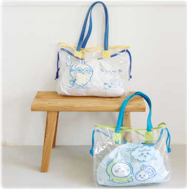 🌸 【預訂】透明Tote Bag(藍色) - Chiikawa 25/5新品