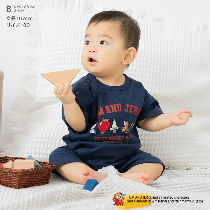 🇯🇵預訂 日本直送🇯🇵Tom & Jerry四色人物印花短袖連身服