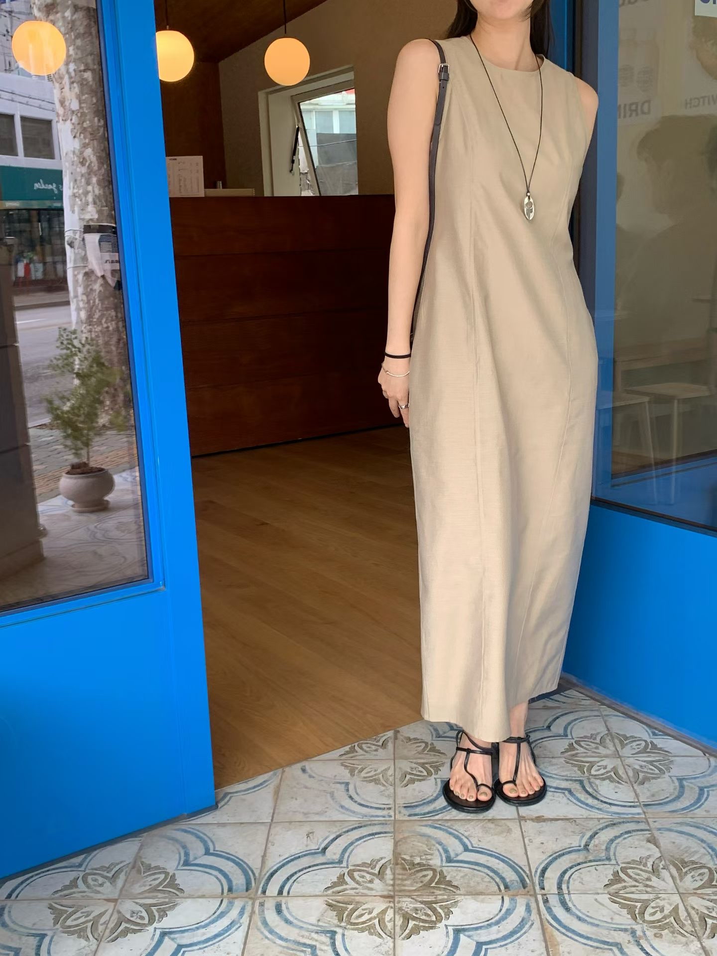 Elegant one piece long dress (with inner dress)