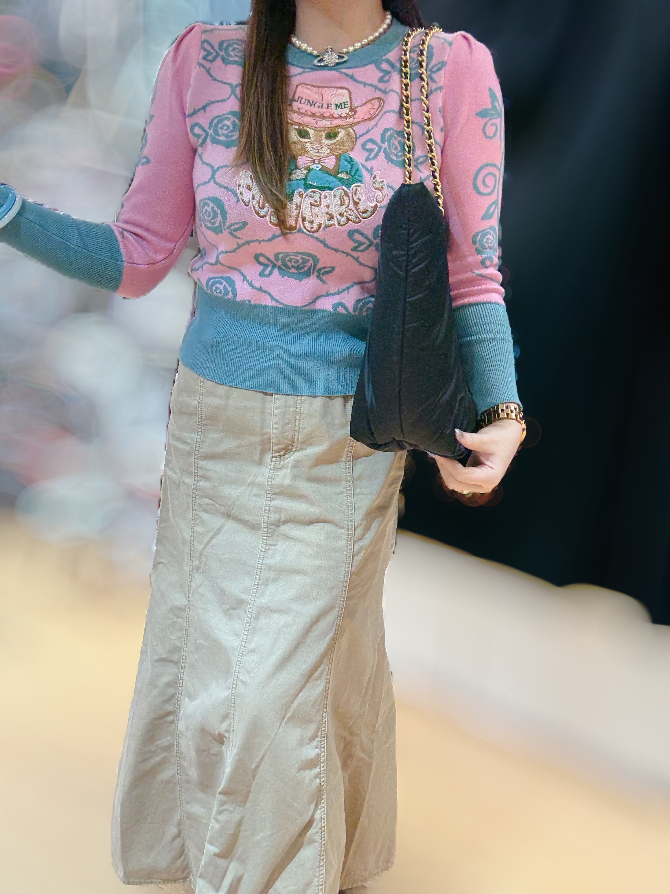 Tory burch Ella puffy tote blk