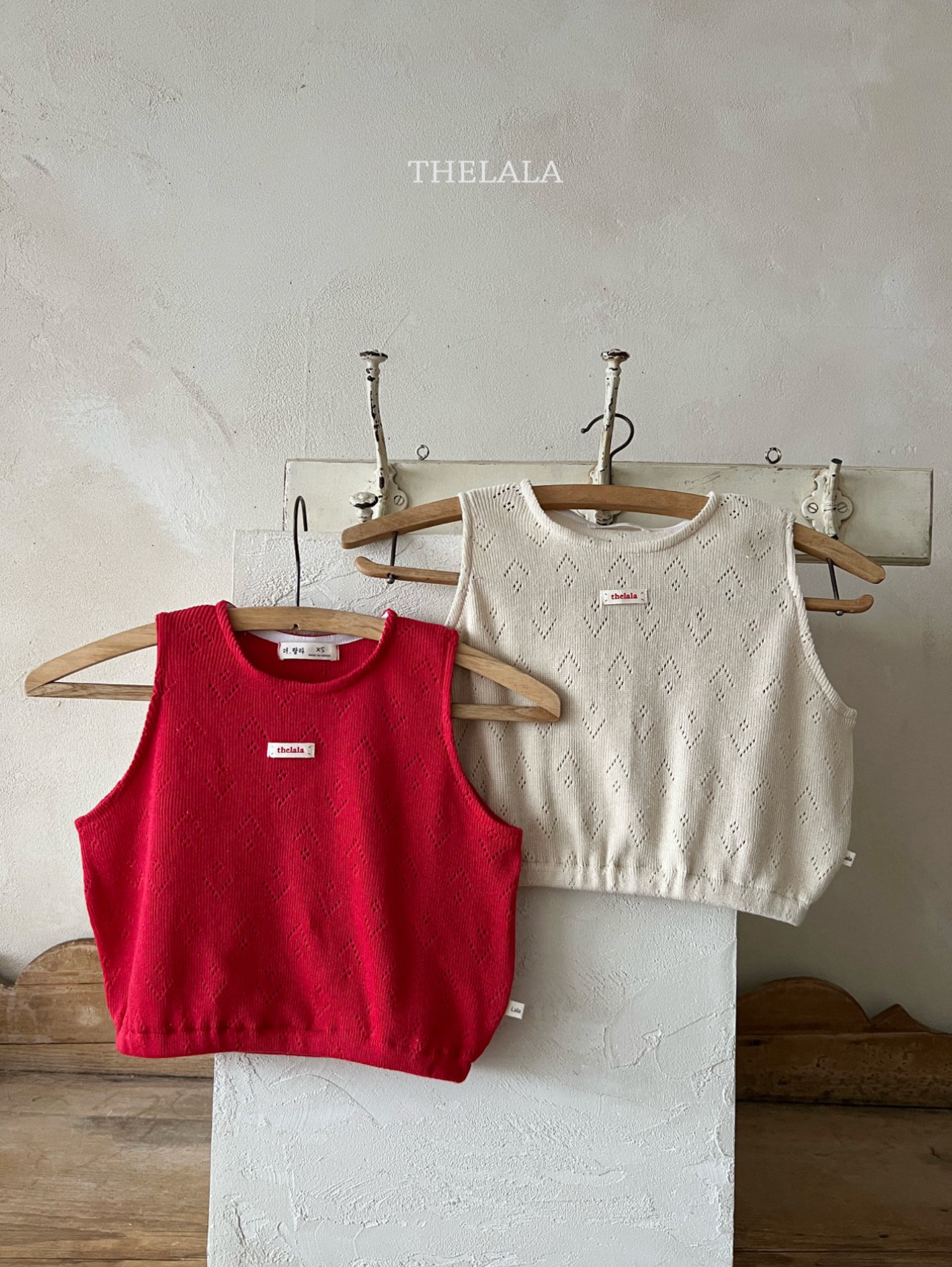 🌸預訂 韓國直送🌸🇰🇷THELALA兩色標籤通花背心胸衣