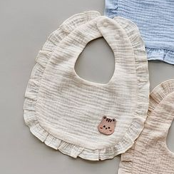 DOTTODOT BABYDOLL系列-荷葉邊棉紗圍嘴