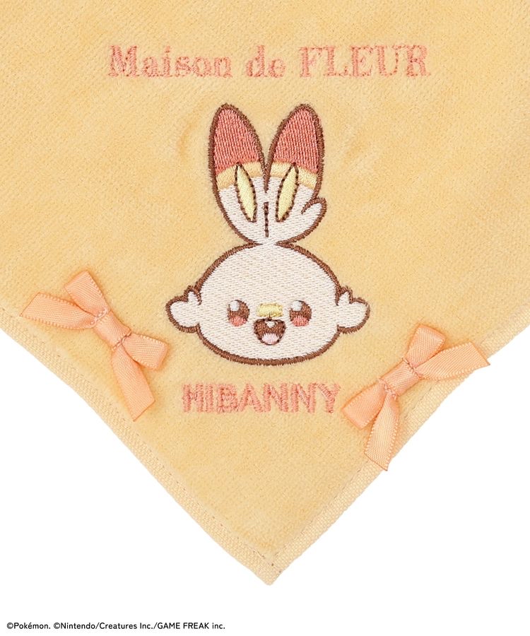🎀【預訂】 PokePeace x Maison de FLEUR 刺繡手帕 - Hibanny