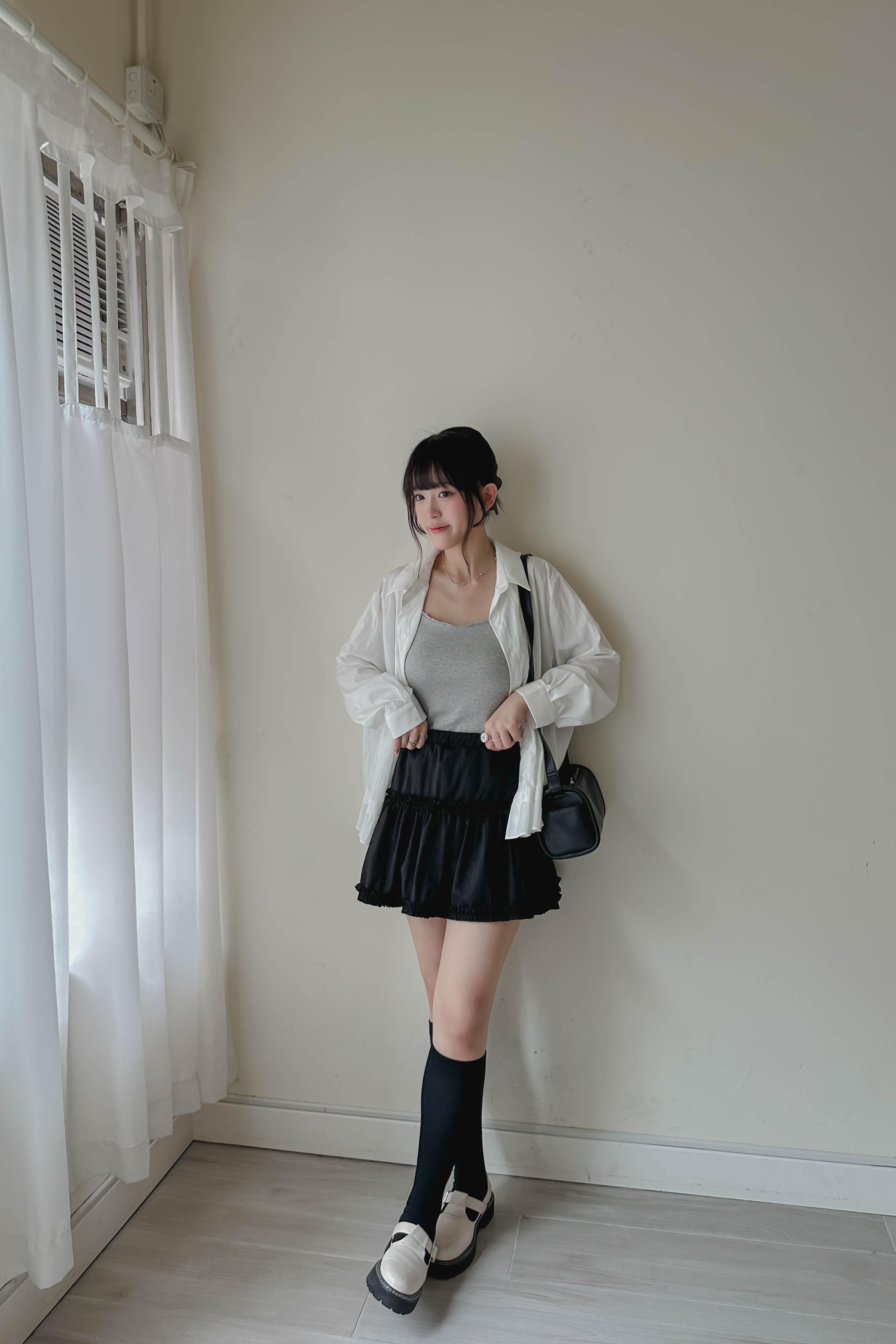 小荷葉邊幼帶Bra Top (兩色入)