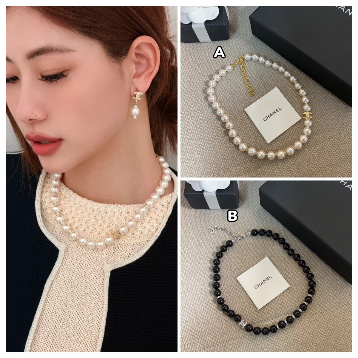 【原單】CHANEL CC燈籠珠頸鍊
