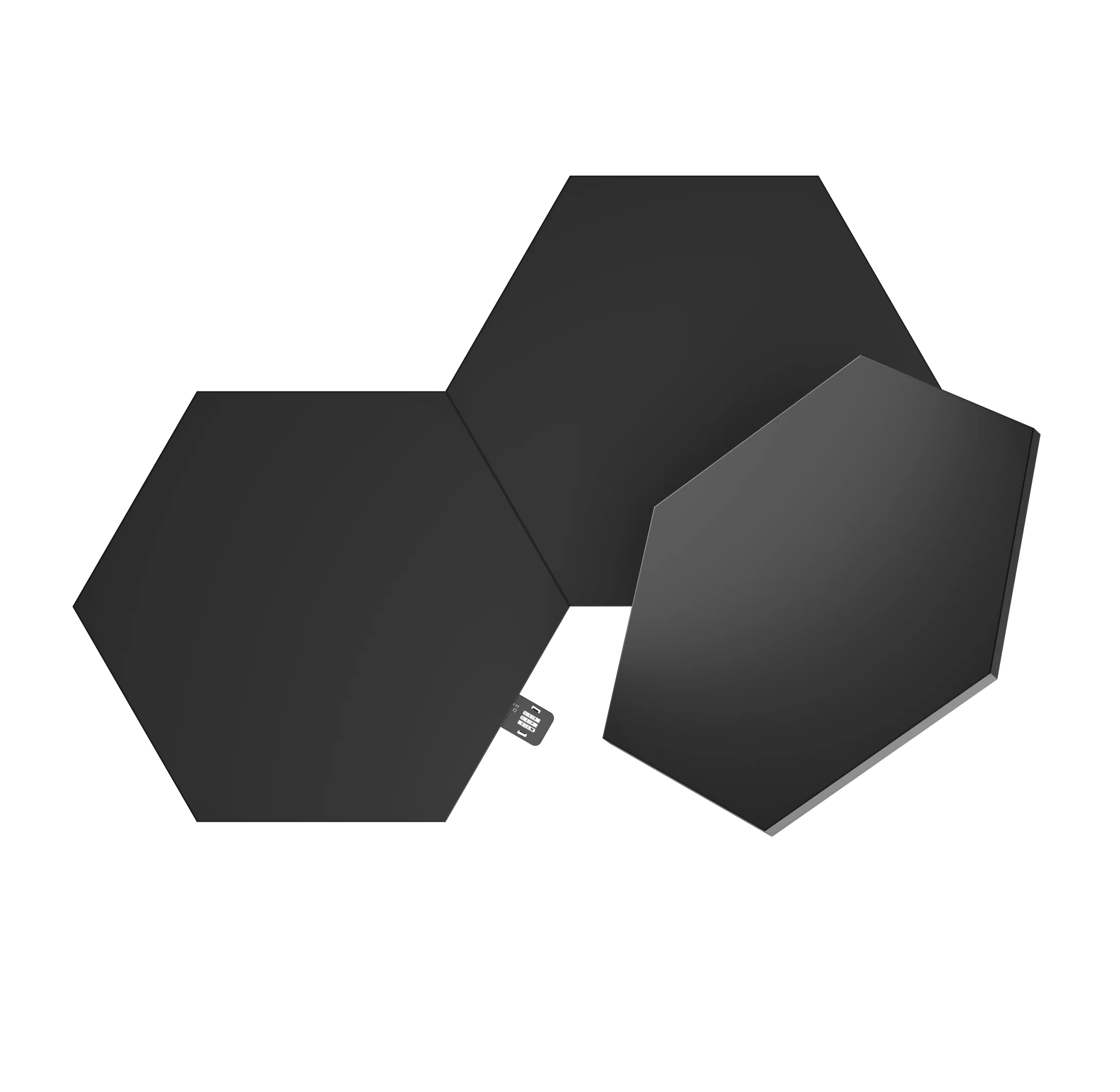 [限量版超黑系列 原裝香港行貨丨2年保養] Nanoleaf Shapes 限量版超黑六角形 (3 塊補充裝) NL42-0101HX-3PK