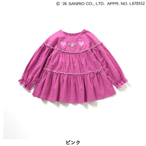 🆕【⭐訂購⭐】🇯🇵日本直送 🌀#Sanrio 蓬鬆可愛 層疊式 荷葉邊 刺繡上衣［2款選］ 🌀[ELHA-0078][260920]