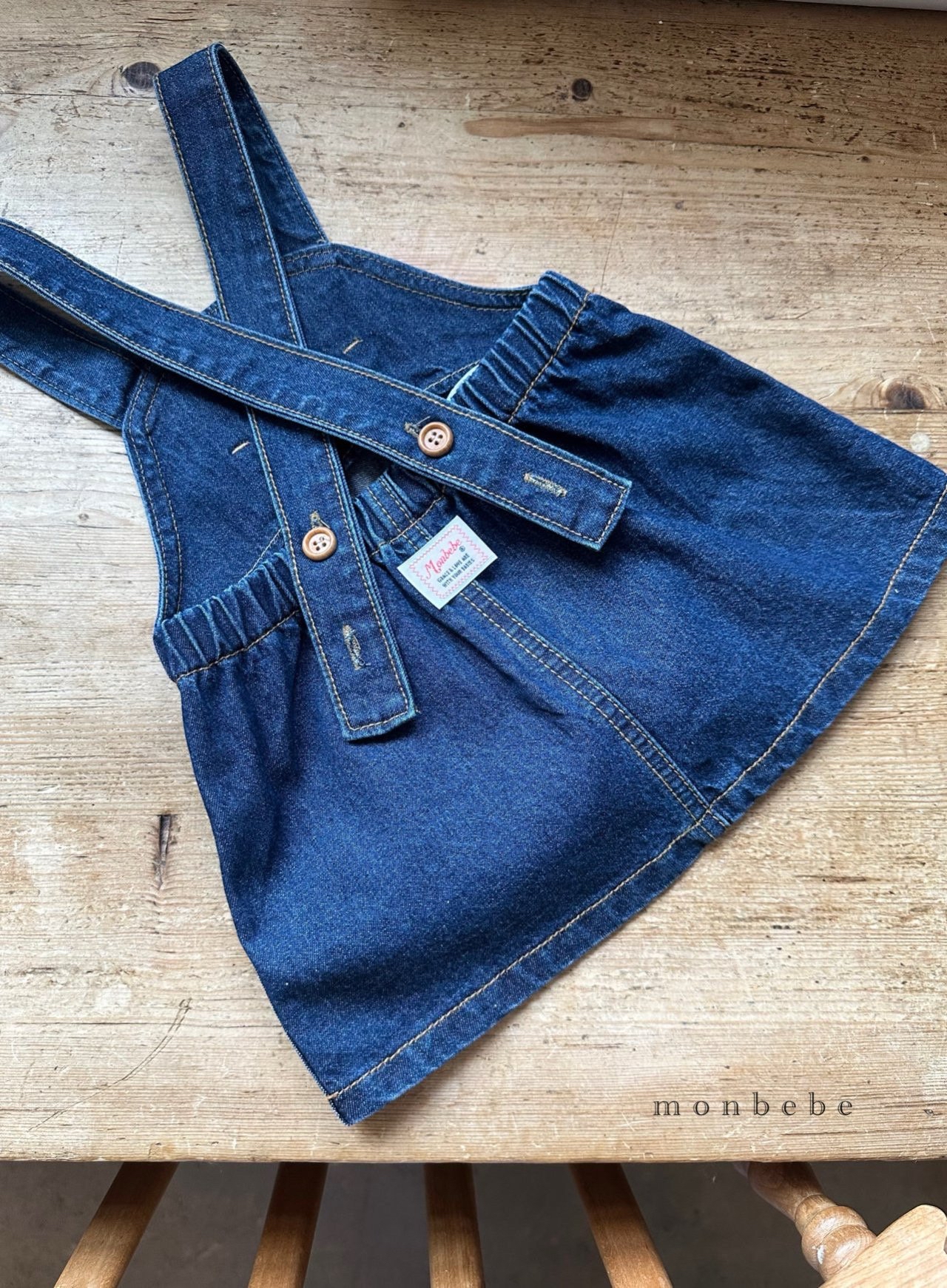 Bonbon Denim Overall Skirt