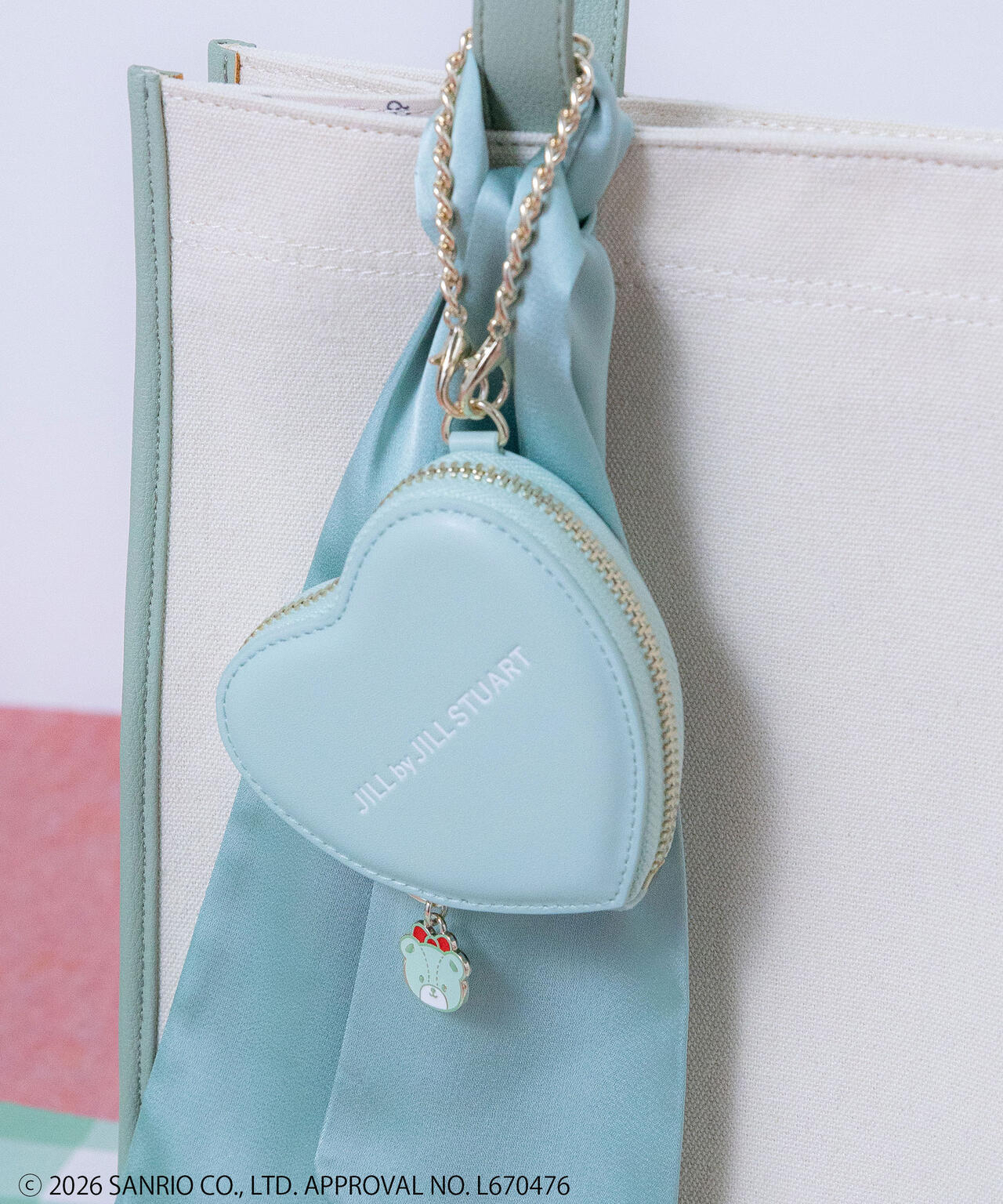 🎀【預訂】 JILL by JILL STUART Tiny Chum Collaboration Pouch Charm - Green
