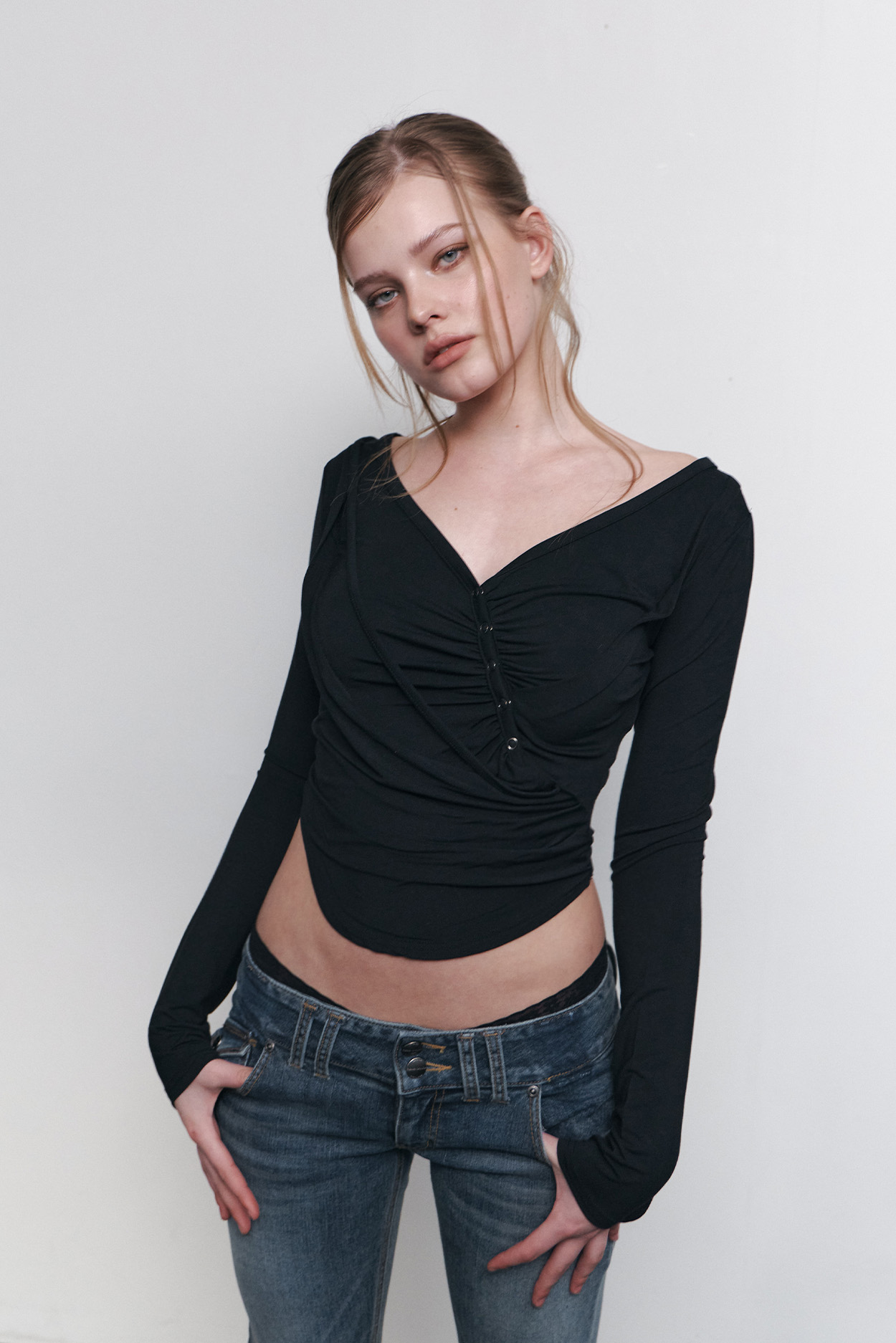 pleaseNOFOLLOW - Deba Long Sleeve Top (Black)